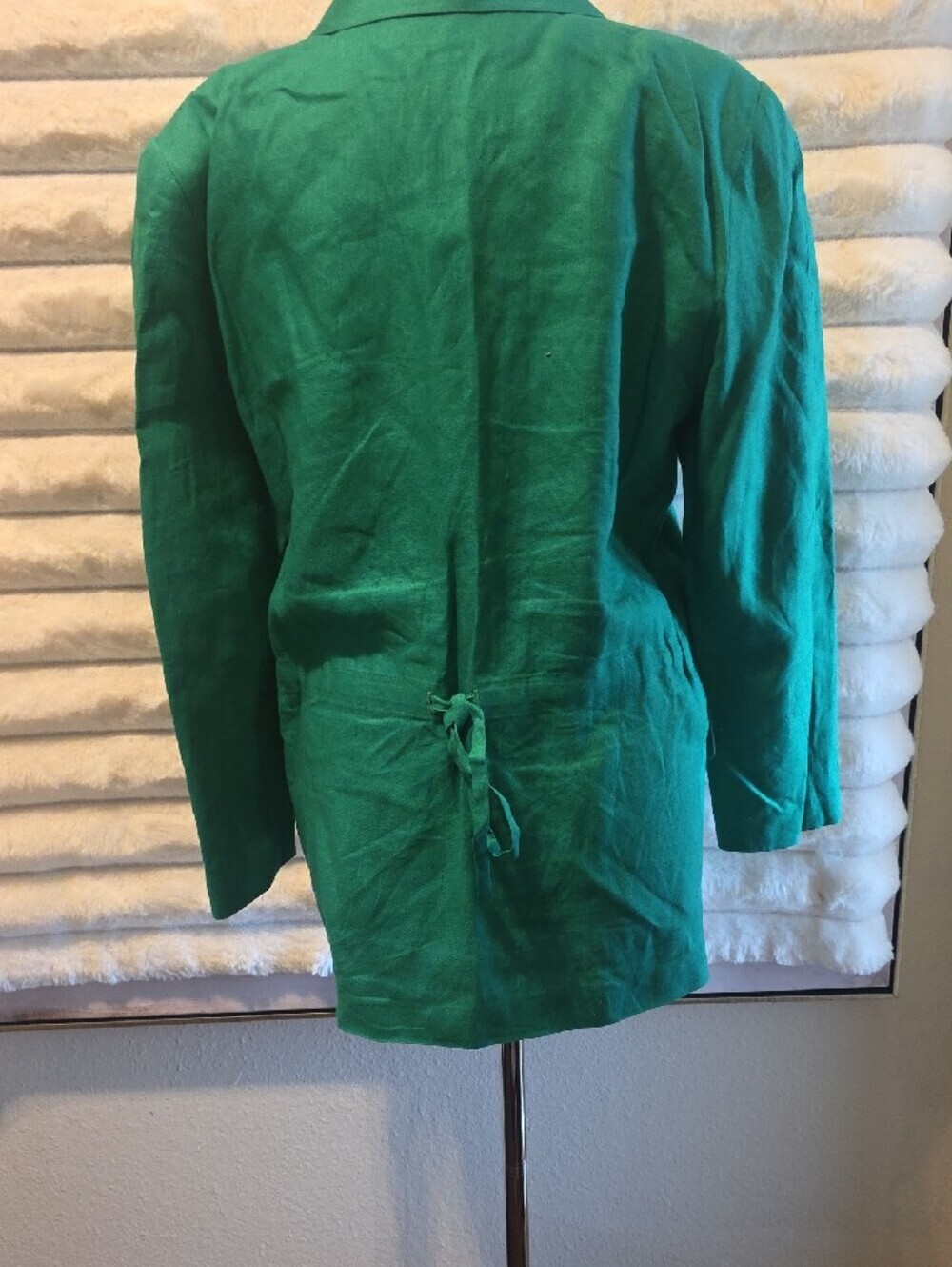 Louis Feraud Vibrant Green Single-Button Blazer - Picture 8 of 13